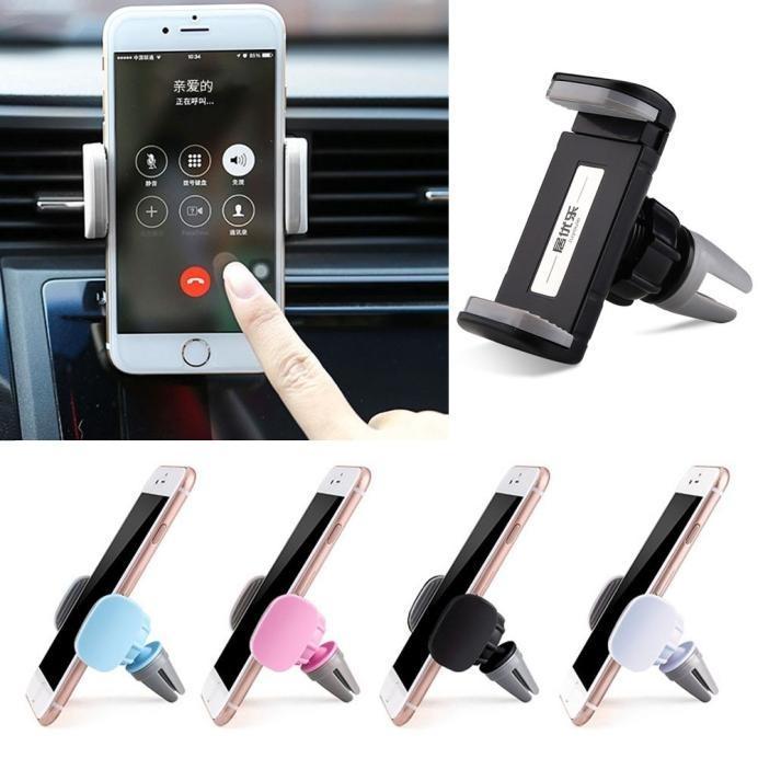 "Car air vent phone holder packaging and accessories"