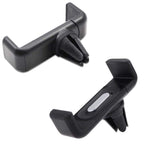"Car phone holder mounted in air vent with smartphone"