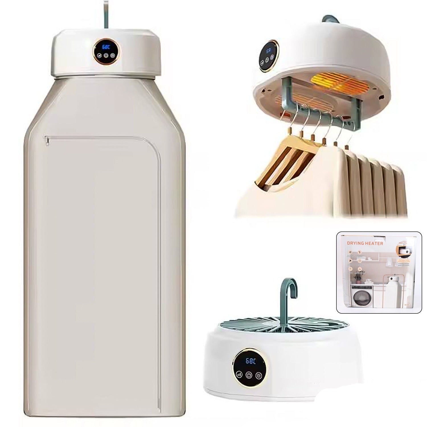 Portable Clothes Dryer Mini Laundry Dryers With Low Noise (1 Set)