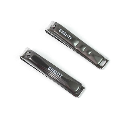 Stainless Steel Folding Portable Large Nail Clippers With Nail File (1 Pc)