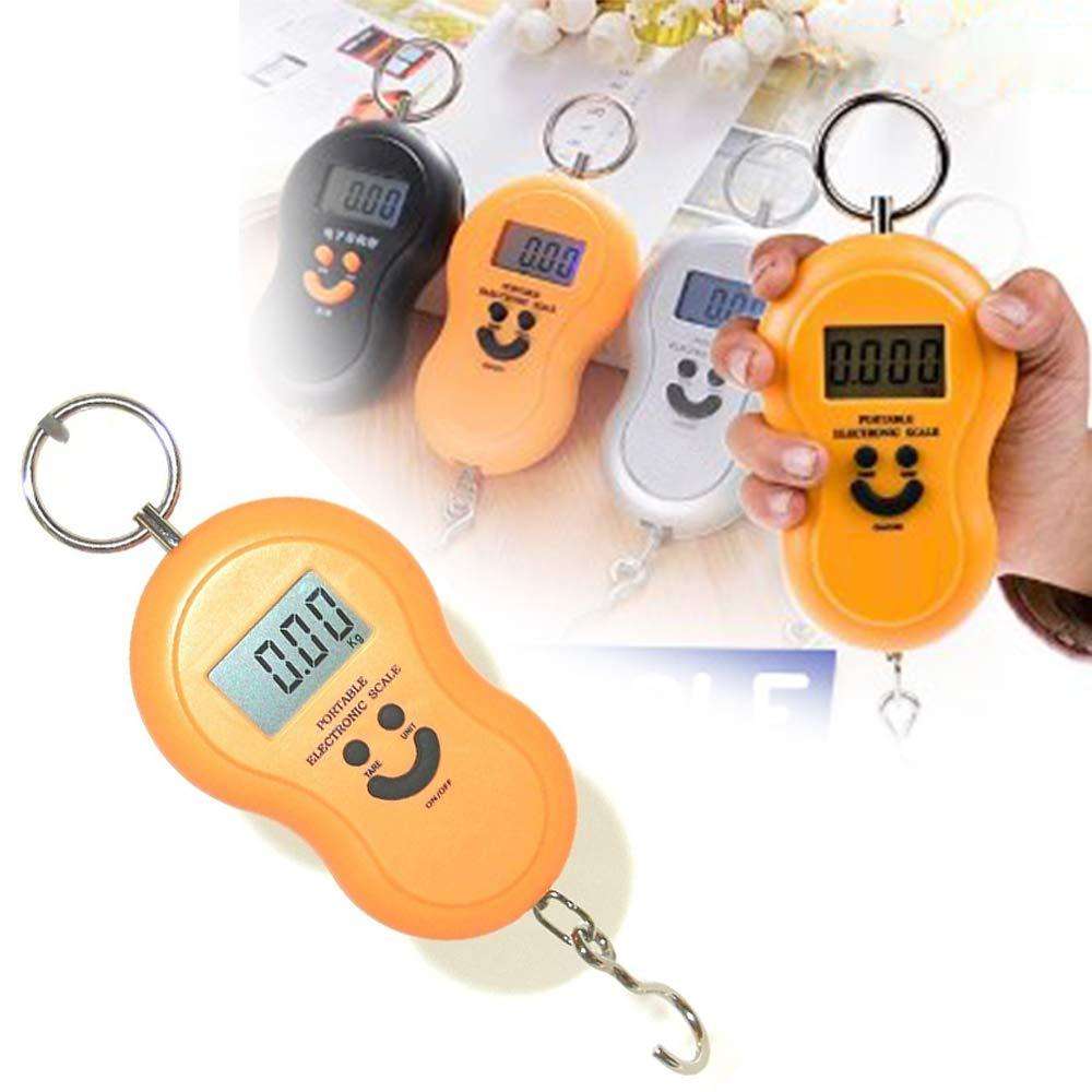 Urban Zen™ Micro-Scale Series – 40kg Portable Hook Weighing Device Portable Handy Pocket Smile Mini Electronic Digital LCD Weighing Scale – Multipurpose Hanging Weight Machine for Travel - Mr Urban Choices