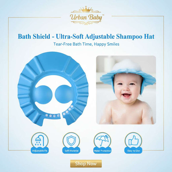 Urban Baby™ Bath Shield – Ultra-Soft Adjustable Shampoo Hat for Babies - Mr Urban Choices