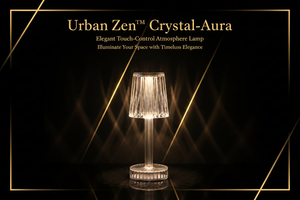 6605 Crystal Table Lamp  Touch Control Atmosphere Nightstand Lamp With Usb Charging Line