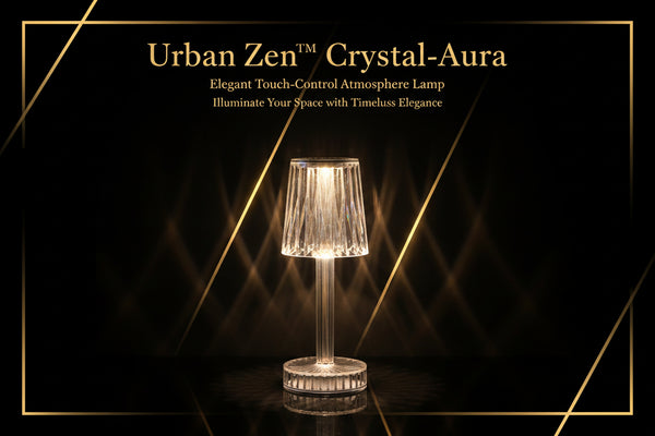 Urban Zen™ Crystal-Aura – Elegant Touch-Control Atmosphere Lamp