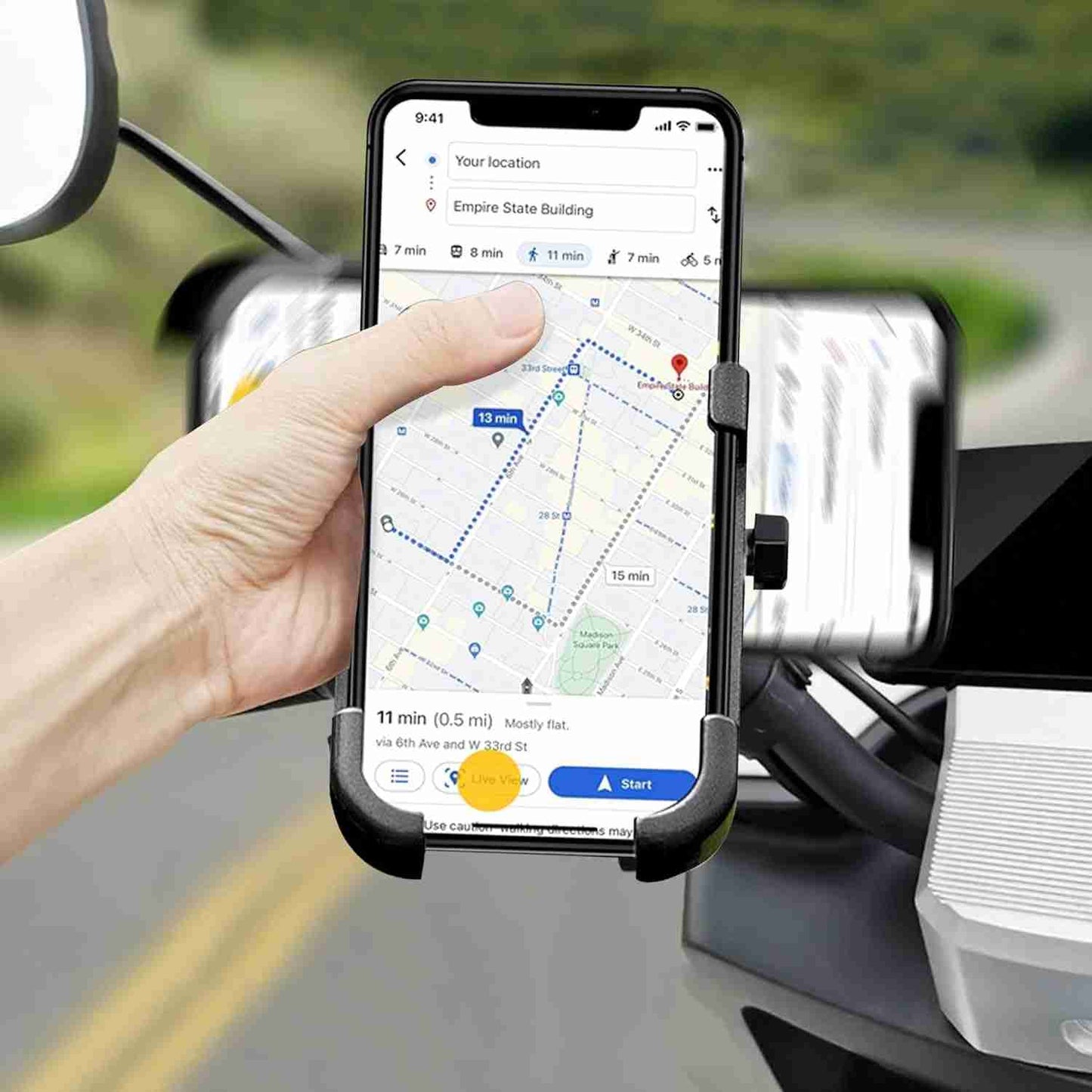 Urban Max™ Iron-Grip – Premium Full Metal 360° Bike Mobile Holder - Mr. Urban Choices