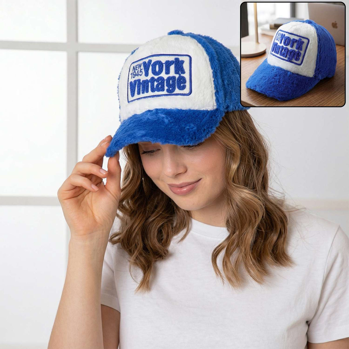 Trendy New York Vintage Style Winter Furry Cap (1 Pc)