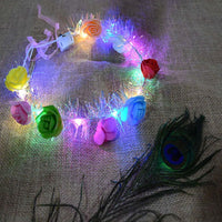 Led Flower Crown Headband  Multicolor Light-up (1 Pc)