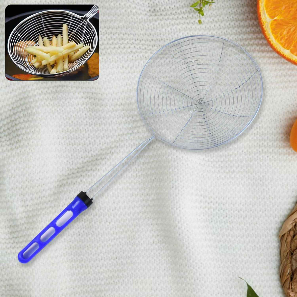 Stainless Steel Deep Fry Strainer (Big) - Mr Urban Choices