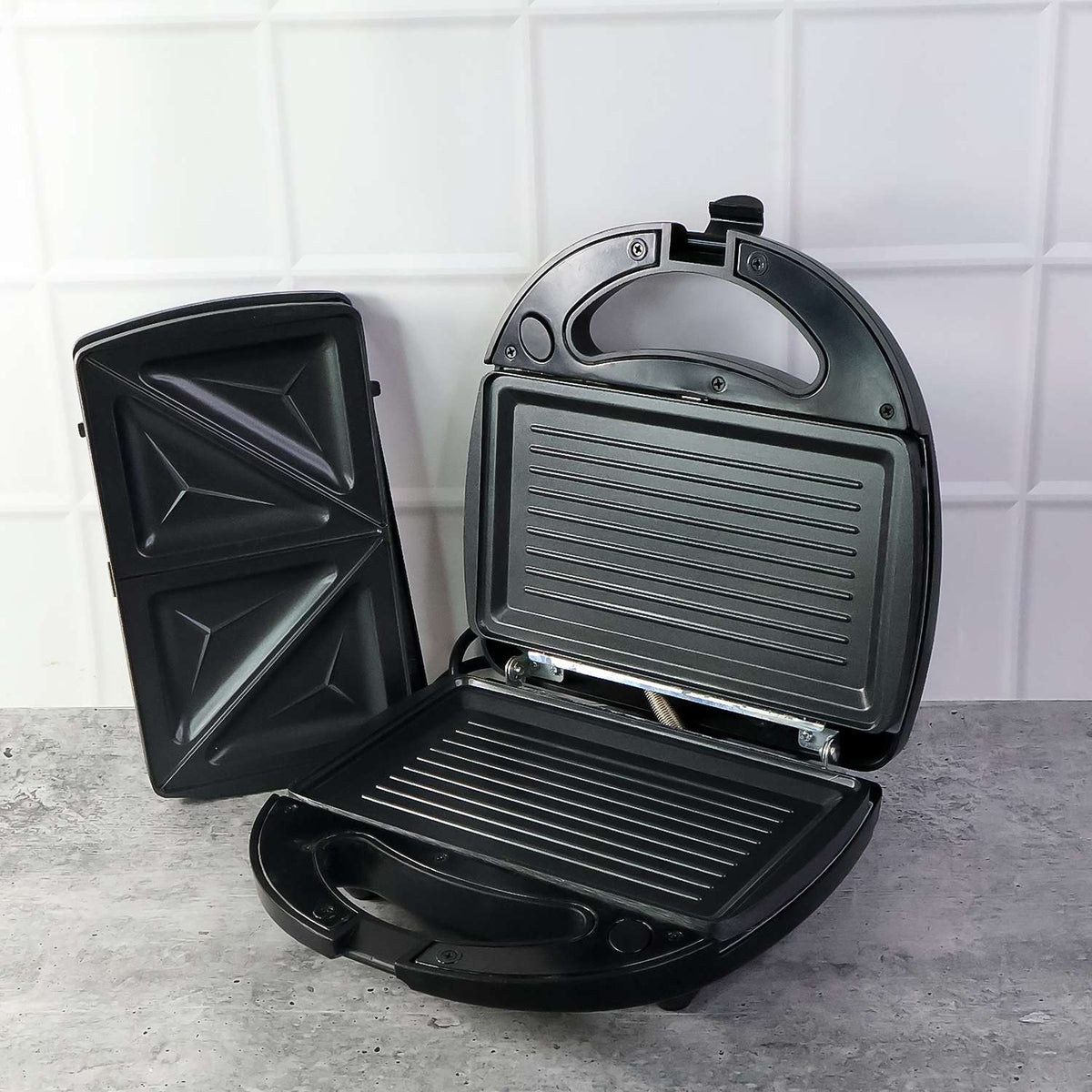 Urban Zen™ Multi-Grill Pro – 800W Sandwich Maker with Interchangeable Plates - Mr Urban Choices