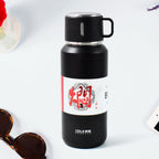 13041 Stainless Steel Vacuum Insulated Water Bottle  Cup  Leak Proof Flask For Tea Coffee  Reusable Water Bottle With Hanging Strap  Bottle For Hot  Cold Drinks Wide Mouth Water Flask (900 Ml  Mix Color)