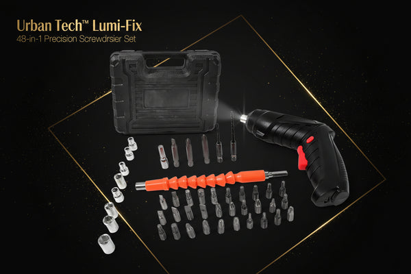 Urban Tech™ Lumi-Fix – 48-in-1 Precision Screwdriver Set with Integrated LED