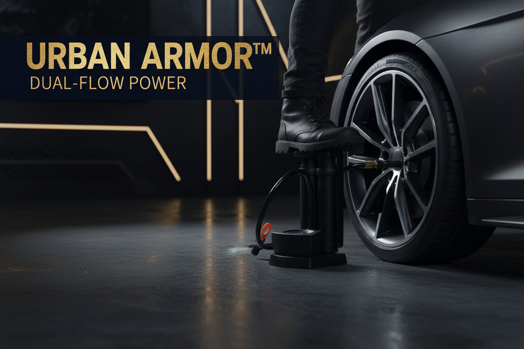 Double Cylinder Foot Air Pump (1 Set)