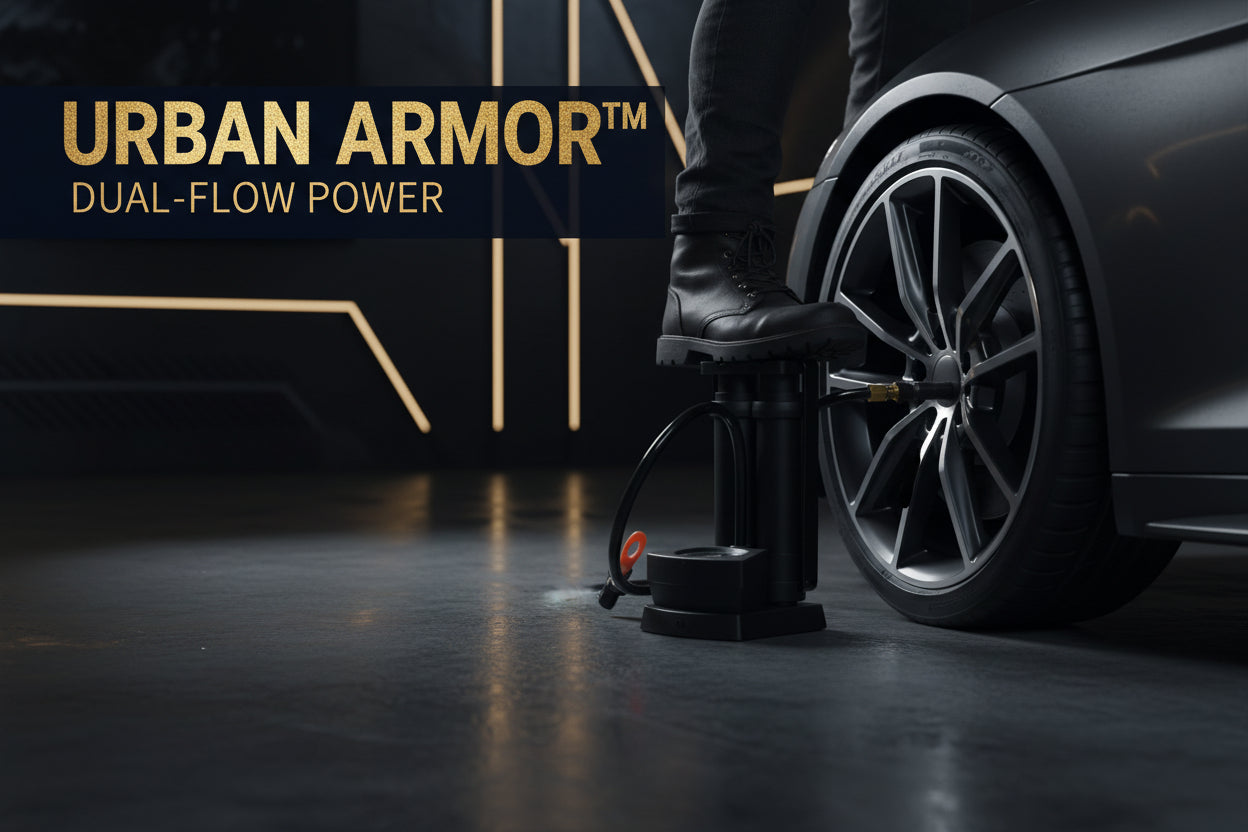 Double Cylinder Foot Air Pump (1 Set)