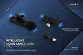 12639 Intelligent Noise Cancelling Live Streaming Clip On Microphone For Type-c  For Iphone With Charging Mini Wireless Lapel Collar Microphone