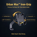12674 Full Metal Body Bike  Scooty 360 Degree Rotating Mobile Holder Stand For Bicycle Motorcycle Scooty For Maps And Gps Navigation Fits All Smartphones (1 Pc)