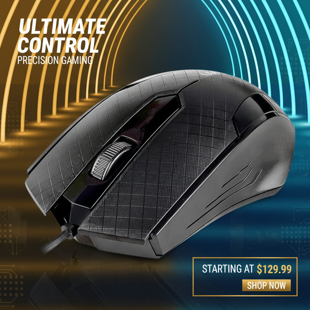 Computer  Laptop Wired Optical Mouse (1 Pc)