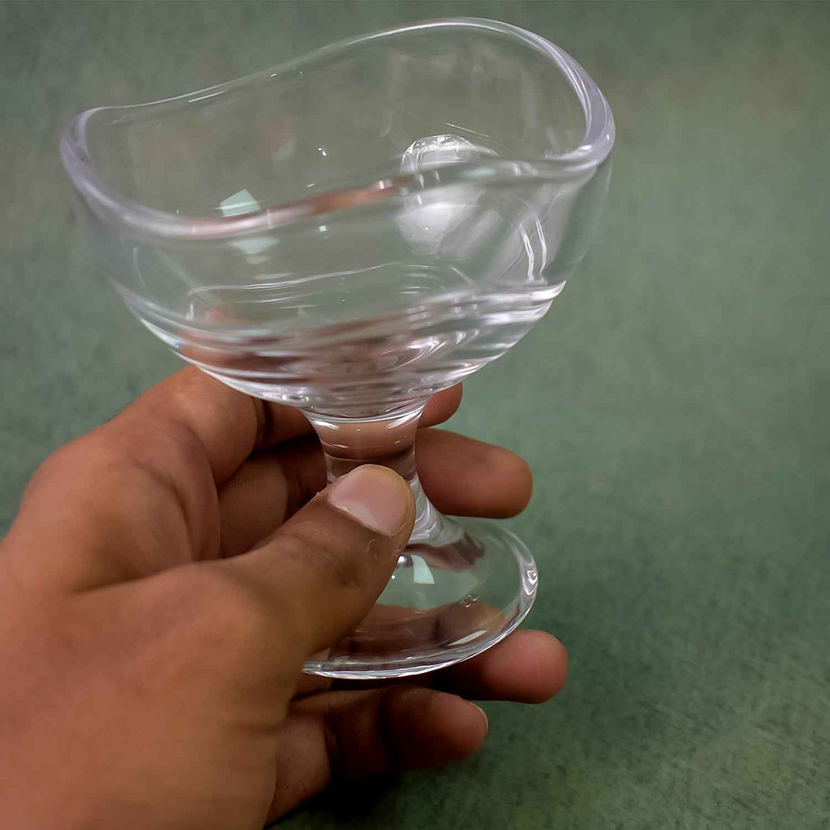 Glass Footed Dessert Bowl Ice Cream Cup (2 Pcs Set) - Mr Urban Choices