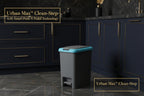 Apex Plastic Push N Pedal Dust Bin  Hands-free Operation Compact Design 6.5 Liters (1 Pc  Mix Color)