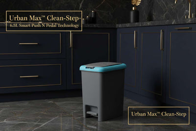 Urban Max™ Clean-Step – 6.5L Smart Push N Pedal Dustbin