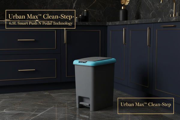 Urban Max™ Clean-Step – 6.5L Smart Push N Pedal Dustbin