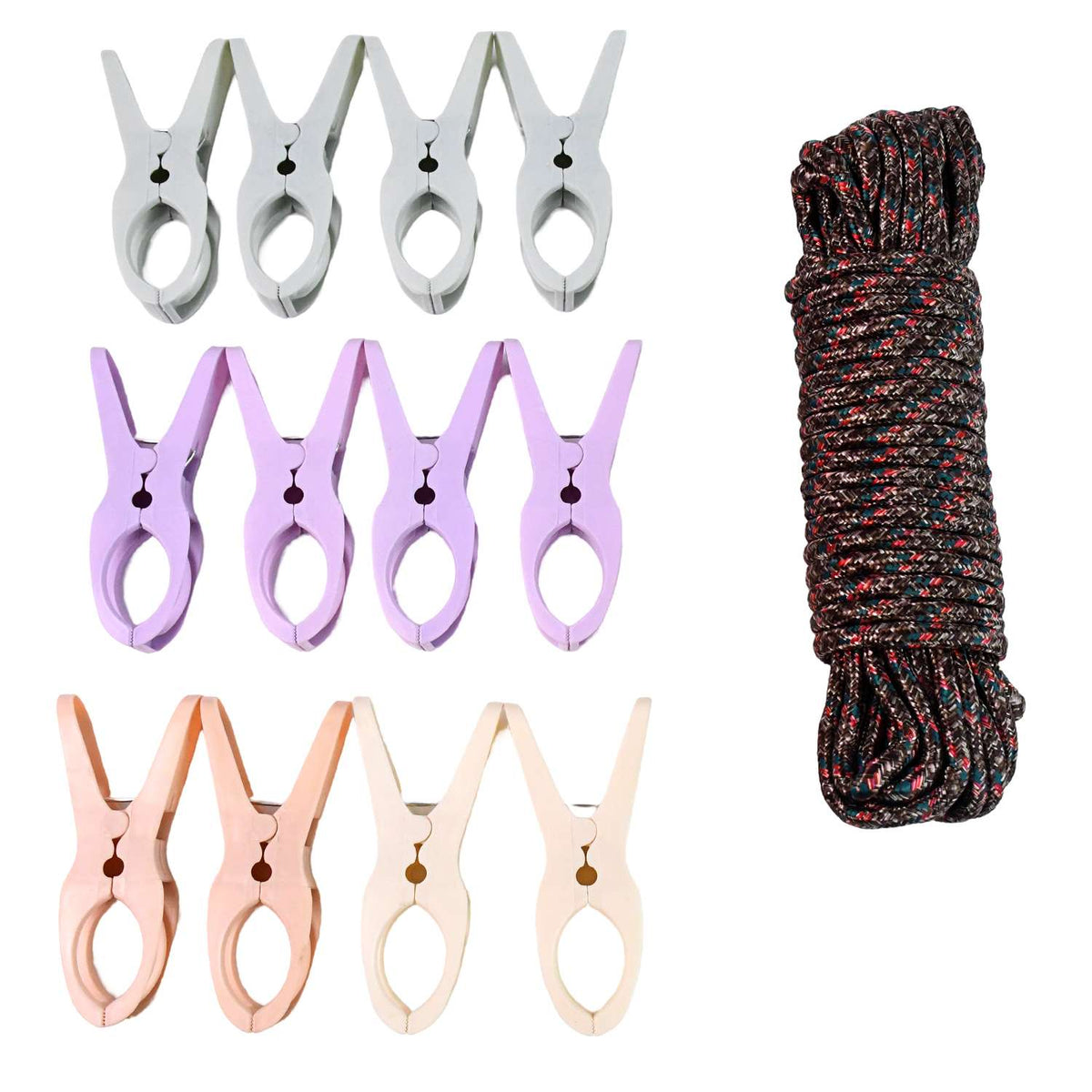 Urban Zen™ Breeze-Line – Heavy-Duty Cloth Drying Rope with 12 Built-in Clips - Mr Urban Choices