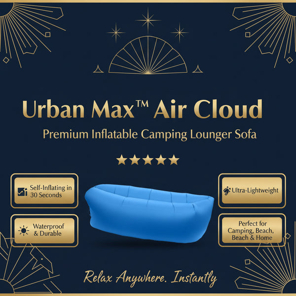Urban Max™ Air Cloud – Premium Inflatable Camping Lounger Sofa