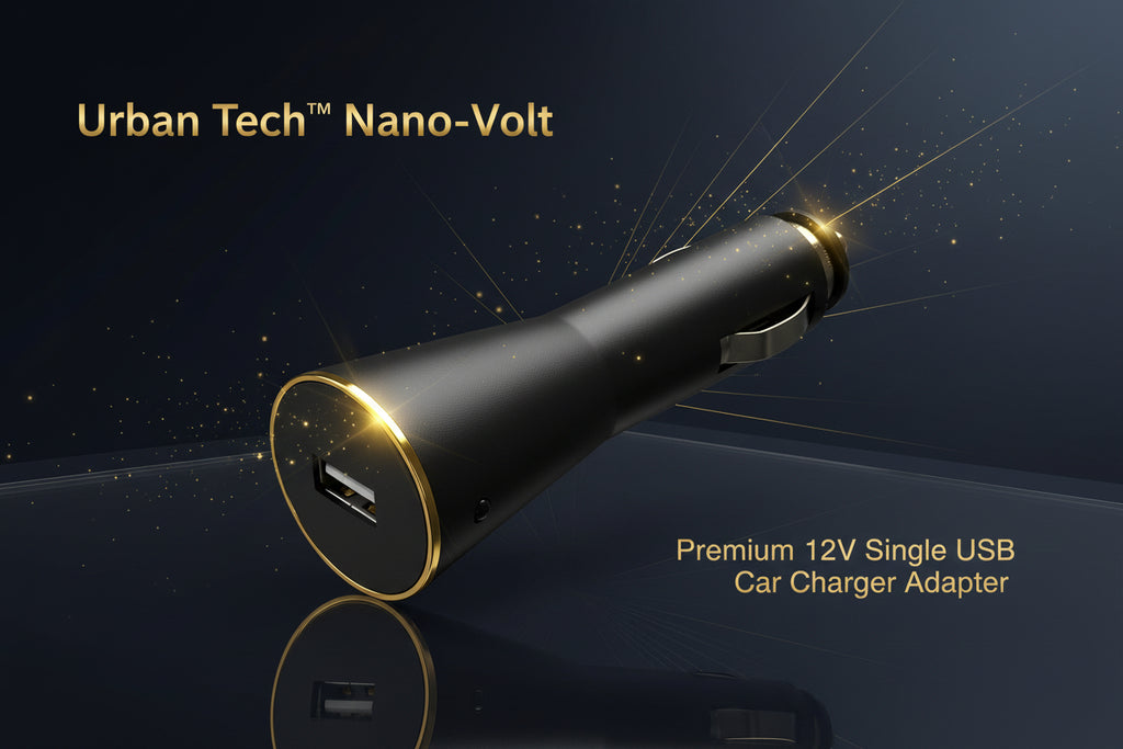 12v Single Usb Car Charger Adapter For Mobile Charging (1 Pc)