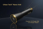12v Single Usb Car Charger Adapter For Mobile Charging (1 Pc)