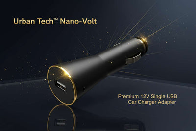 Urban Tech™ Nano-Volt – Premium 12V Single USB Car Charger Adapter