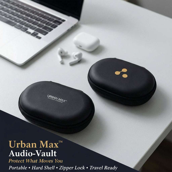 Urban Max™ Audio-Vault – Portable Hard Shell Earphone Carrying Case - Mr Urban Choices