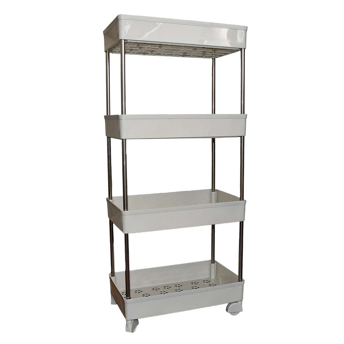 Urban Grid™ 4-Tier Kitchen Tower – Premium Multi-Layer Storage Rack for Modern Homes - Mr Urban Choices