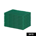 3410 Scrub Sponge Cleaning Pads Aqua Green  10pcs