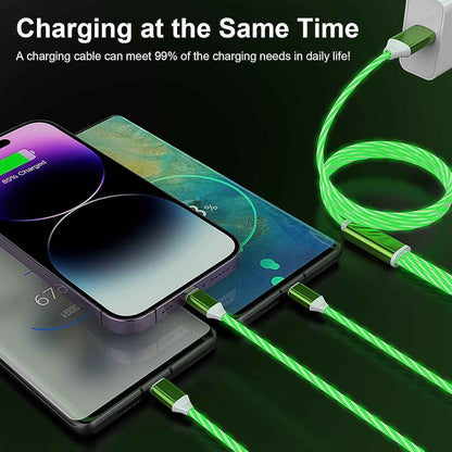 3-in-1 LED Fast Charging Cable with Multi Connectors - Mr Urban Choices