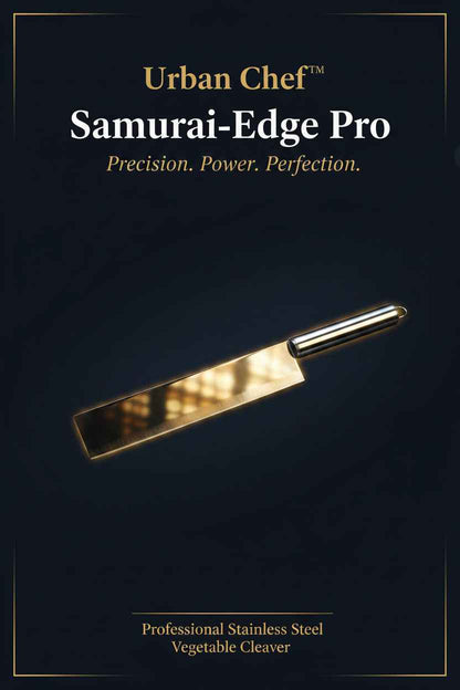 Urban Chef™ Samurai-Edge Pro – Professional Stainless Steel Vegetable Cleaver - Mr. Urban Choices