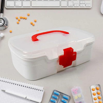 3 Compartment  Regular Medicine First Aid Box