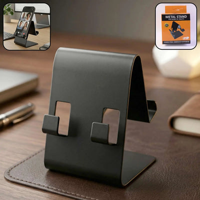 Metal Mobile Phone  Tablet Stand (1 Pc Black Color)