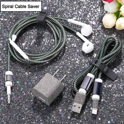 Metallic Finishing Spiral Cord For Mac Charging Cable - Mr Urban Choices