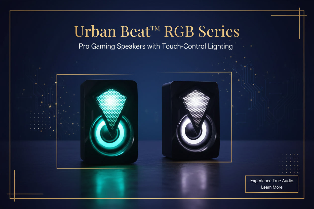 Rgb Desktop Speakers Plug And Play Usb Powered Speaker (2 Pc Set)