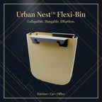 Hanging Trash Can For Kitchen Cabinet Door Small Collapsible Foldable Waste Bins Hanging Trash Holder For Bathroom Bedroom Office Car Portable