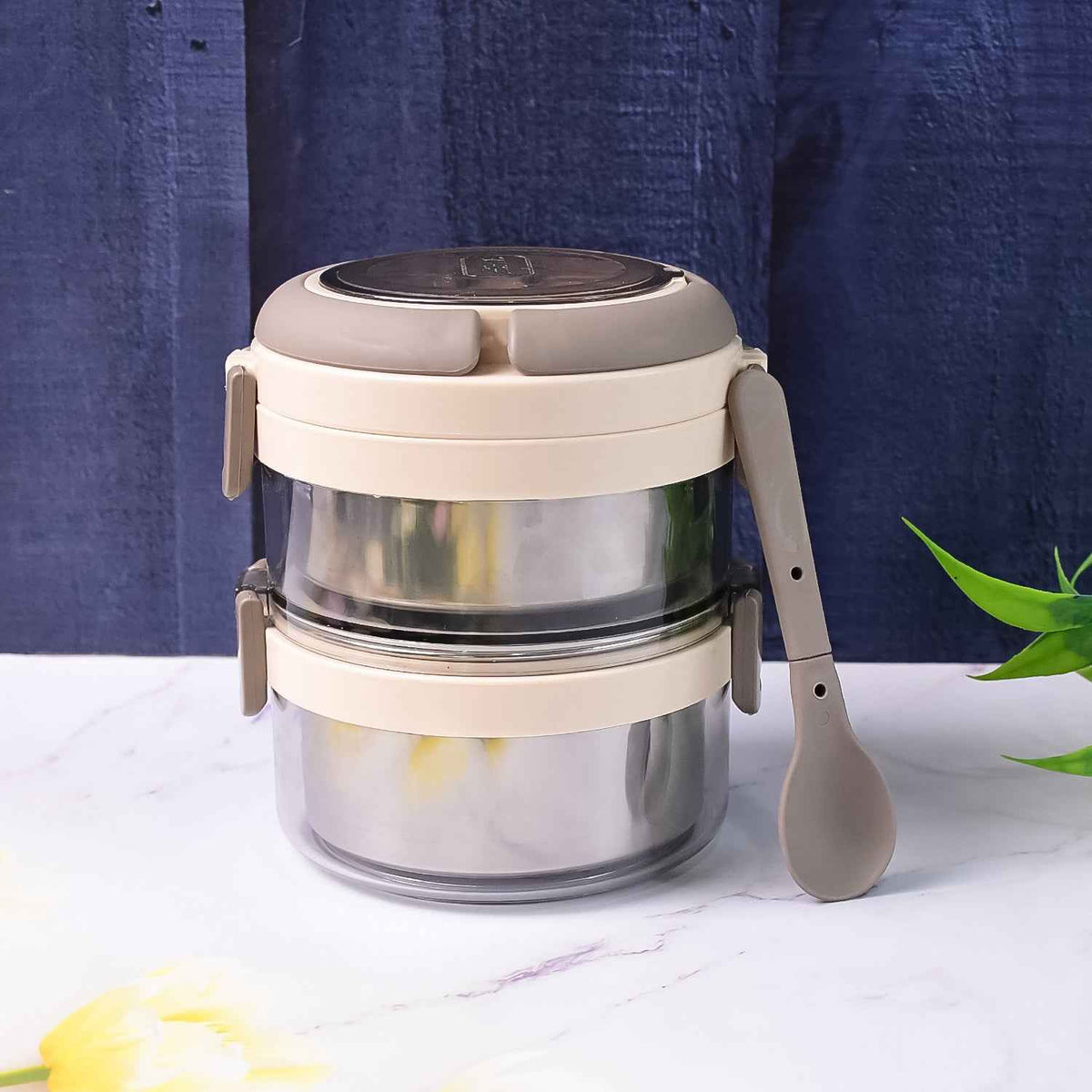 2 Double Layer Stainless Steel Insulated Lunch Box Set - Mr Urban Choices