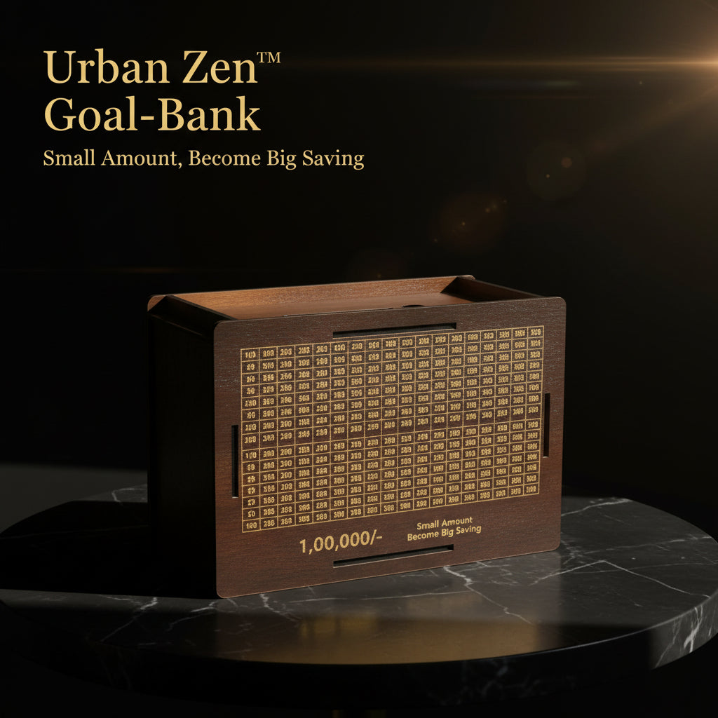 Wooden Money  Piggy Bank Money Box (1 Pc  Pen Not Included)