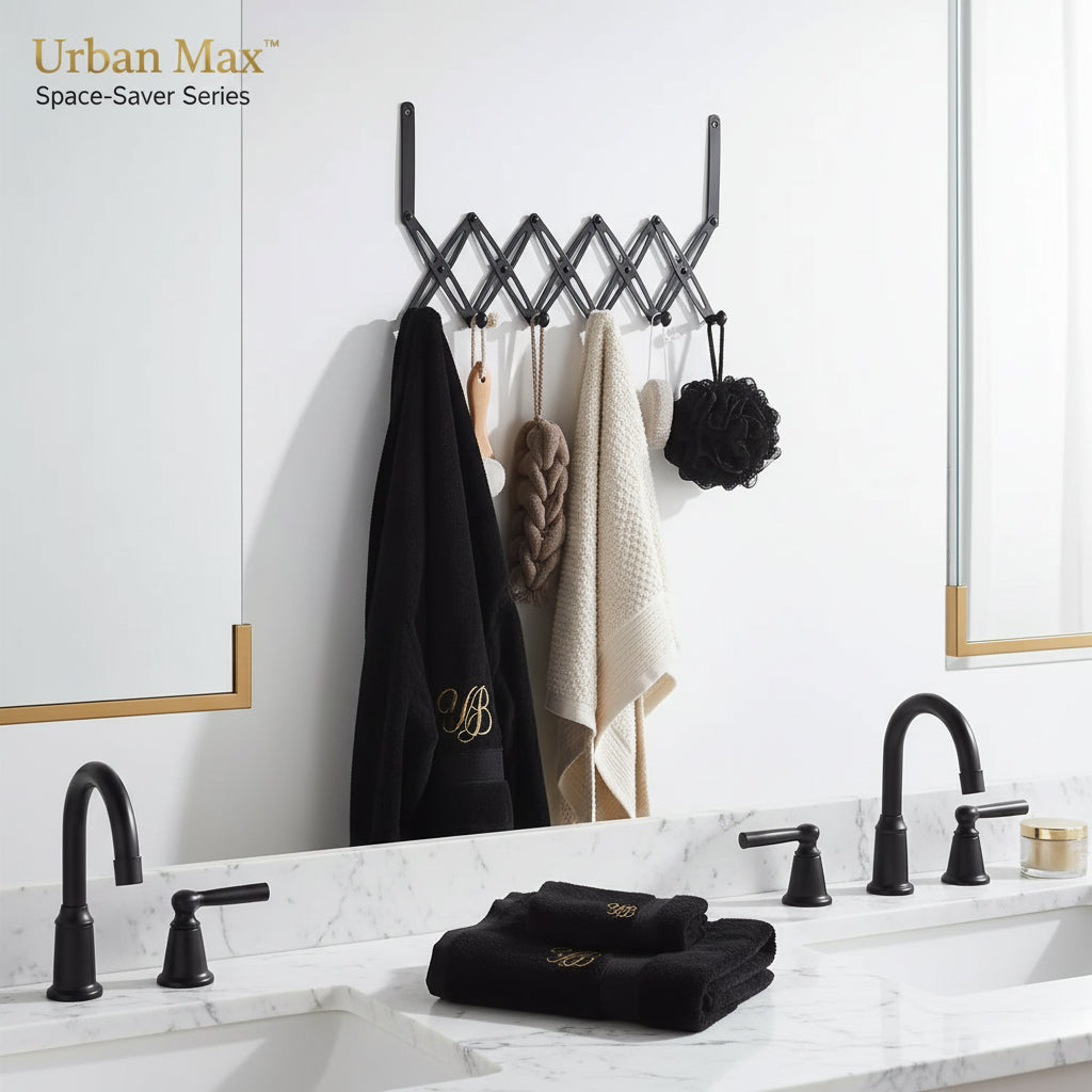 6 Hook Door Hanger Steel Coat Rack (1 Pc)