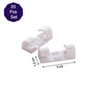 1761 Self Adhesive Cable Clips Wire Manage Holder Sticky Mount-round Plastic Cable Cord