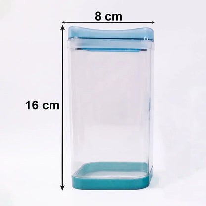 Squarion Airtight Plastic Storage Containers Set For Kitchen Grocery (4 Pc)