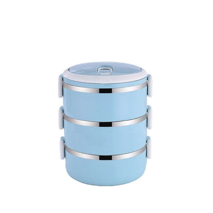Urban Dine™ 3-Layer Lunch Box – High-Capacity Insulated Meal Carrier - Mr Urban Choices