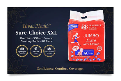Urban Health™ Sure-Choice XXL – Premium 330mm Jumbo Sanitary Pads (40 Pack) - Mr Urban Choices