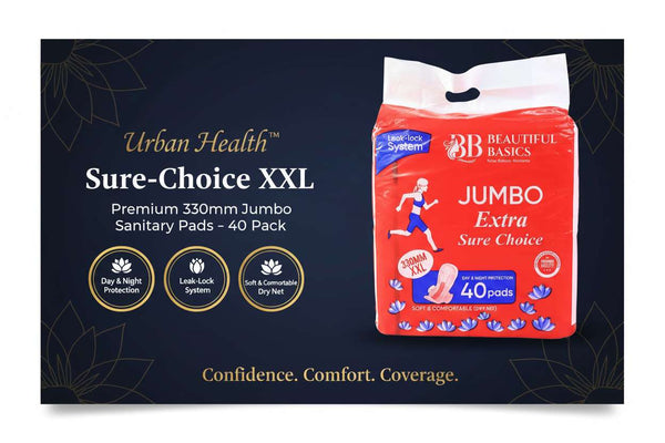 Urban Health™ Sure-Choice XXL – Premium 330mm Jumbo Sanitary Pads (40 Pack) - Mr Urban Choices