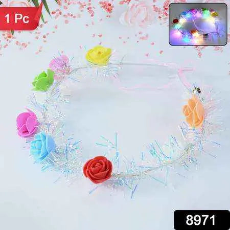 Led Flower Crown Headband  Multicolor Light-up (1 Pc)