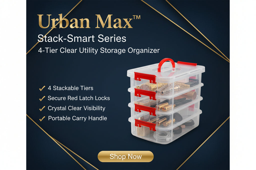 4-layer Transparent Multipurpose Plastic Storage Box