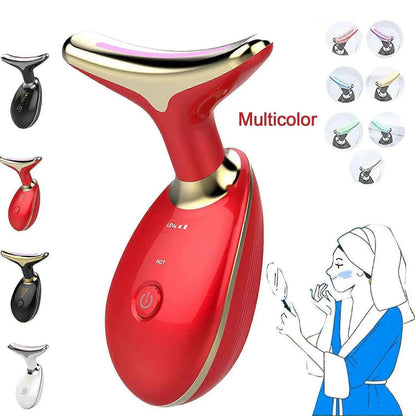 Electric Face Massager Wrinkle Remover Led Photon Face Beauty Device (1 Pc)